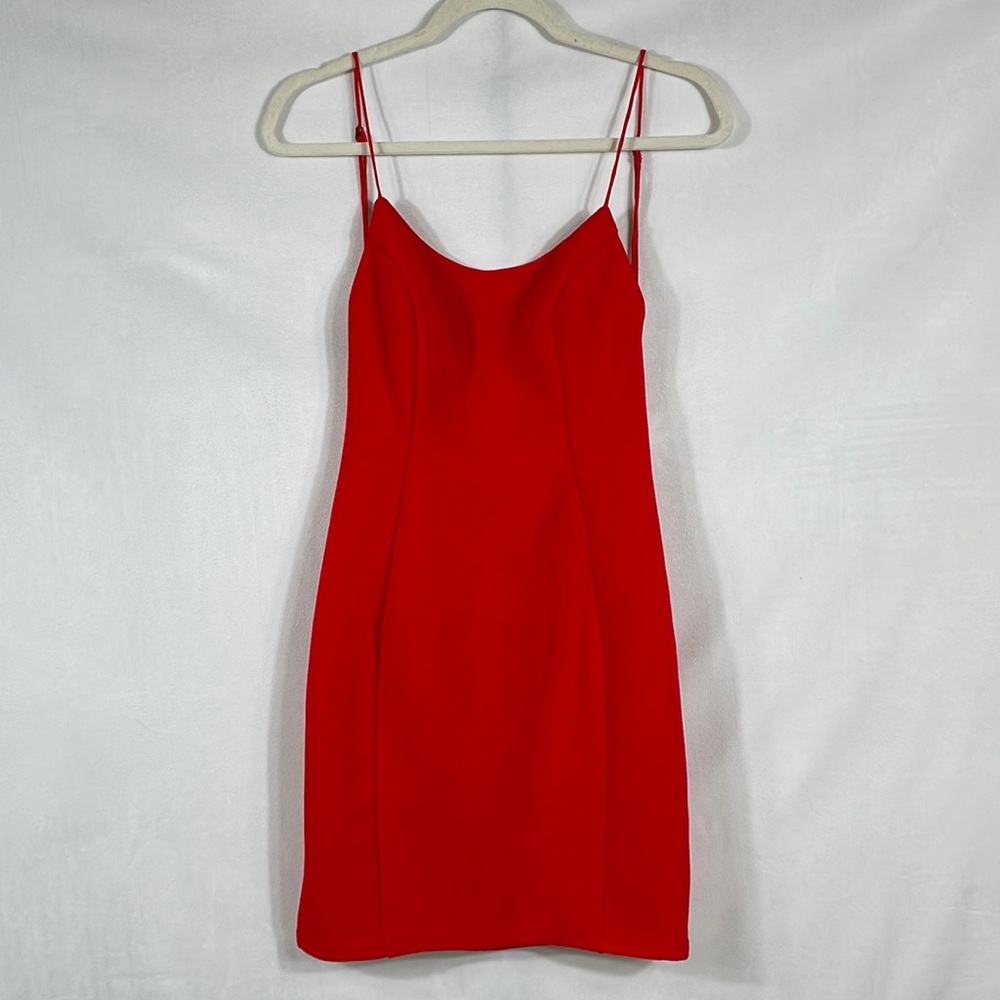 Hello Molly Red Dress US M Strappy Party Formal Dress EUC